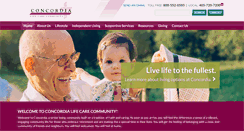 Desktop Screenshot of concordiaseniorliving.com